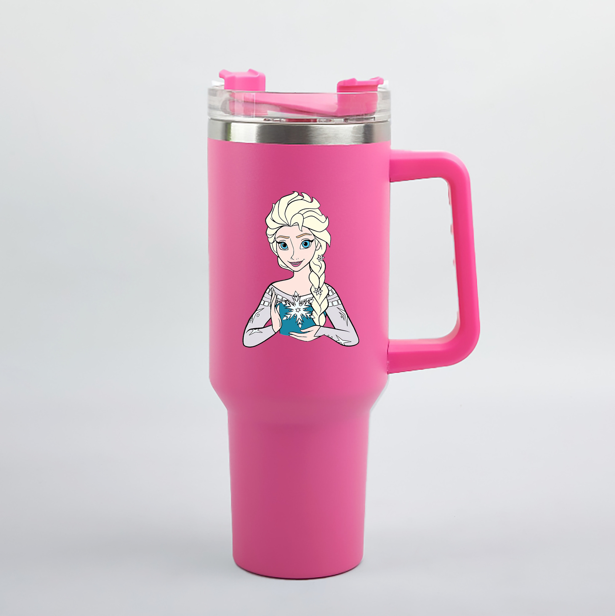 （画像用） アナと雪の女王 アンナ エルサ Frozen Anna Elsa 1200mL車用タンブラー（カラープリント）